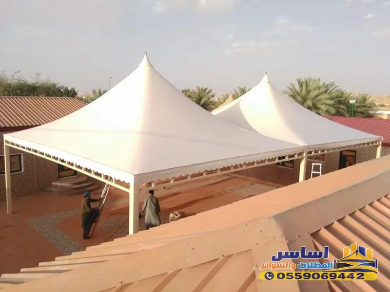 تركيب مظلات سيارات وجلسات في الرياض