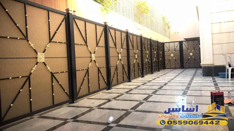 تركيب سواتر حديد لأسوار الفلل بالرياض