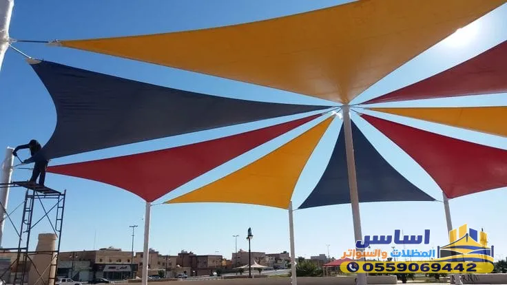 مظلات PVC ومظلات بولي إثيلين بالرياض